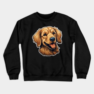 Cute Golden Retriever Dogs - Funny Golden Retriever Dog Crewneck Sweatshirt